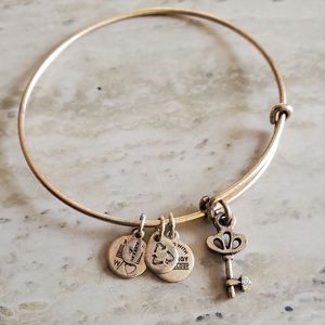3/$18 Alex and Ani Key to My Heart Bangle Bracelet